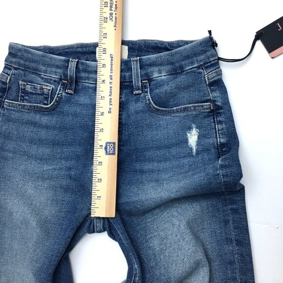 NEW Jen7 by 7 For All Mankind Jeans Straight Leg Distressed Enhance Me size 2 - Picture 7 of 9